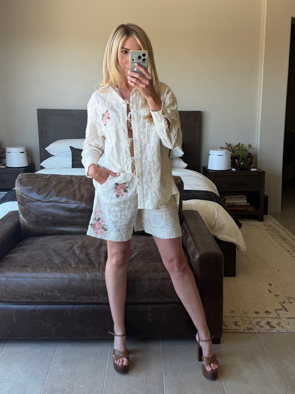 Agua Bendita Swan Meraki Embroidered Set